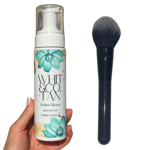 Whit&Co. TAN – MEDIUM TAN -Golden Honey Tan & Brush Bundle