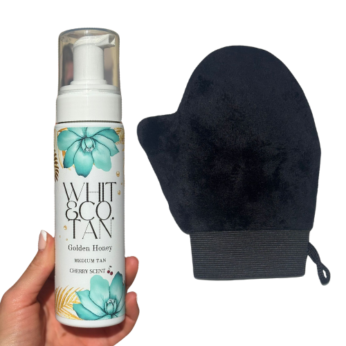 Whit&Co. TAN – MEDIUM TAN- Golden Honey Tan & Mitt Bundle